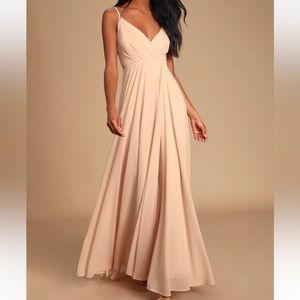 LULU’S Blush Maxi Dress